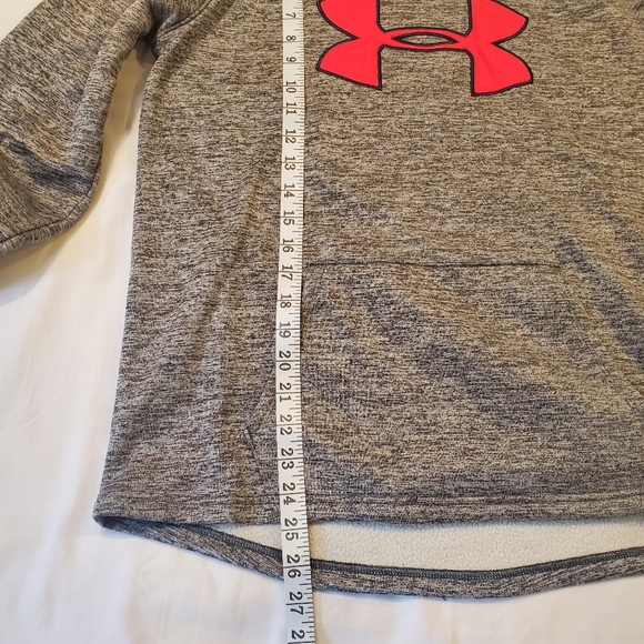 Under Armour Storm ColdGear Loose Fit Hoodie Grey Hot Pink Women's Medium - Picture 5 of 7